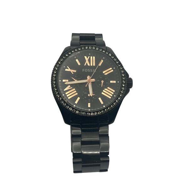 Fossil AM4522 Womens Cecile Watch 41mm - New Battery - WR 10m All Stainless - Picture 2 of 8